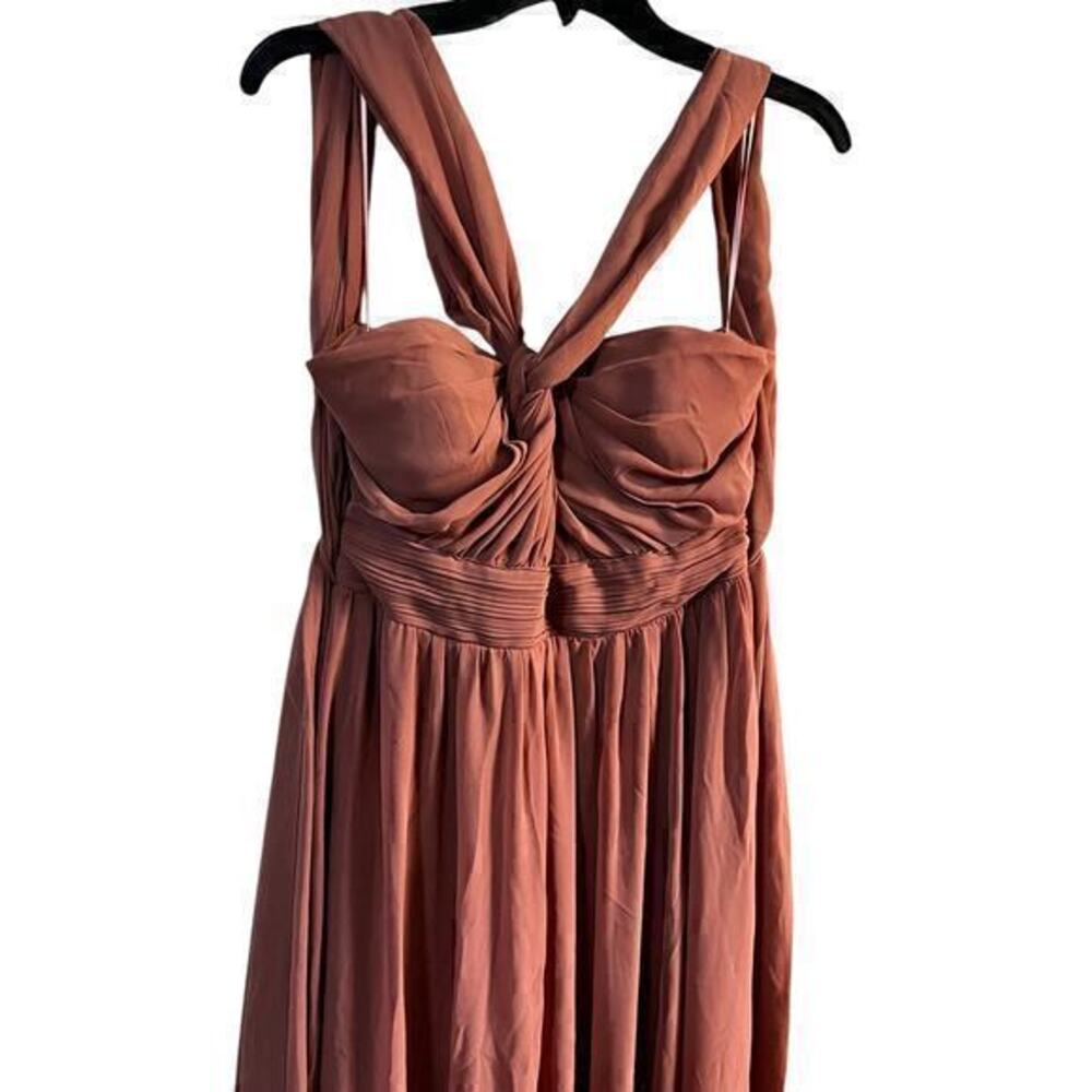 Birdy Grey Chiffon Terracotta Blush Convertible Dress Prom HOCO Fairy Size S